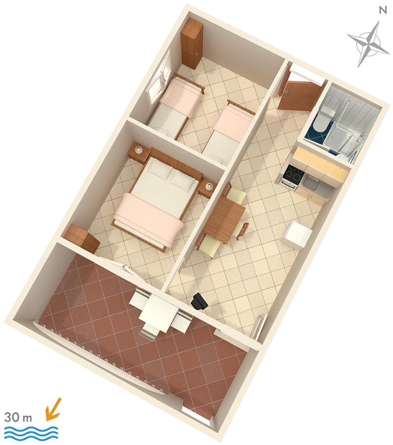 Apartment By The Sea Rukavac, - 1154 Vis